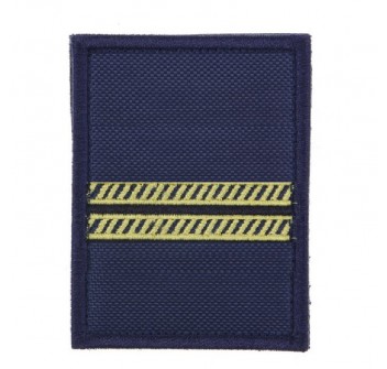 Capo di seconda classe grado velcro per polo base blu Marina militare capitaneria di Porto nocchiere Divisa Militare