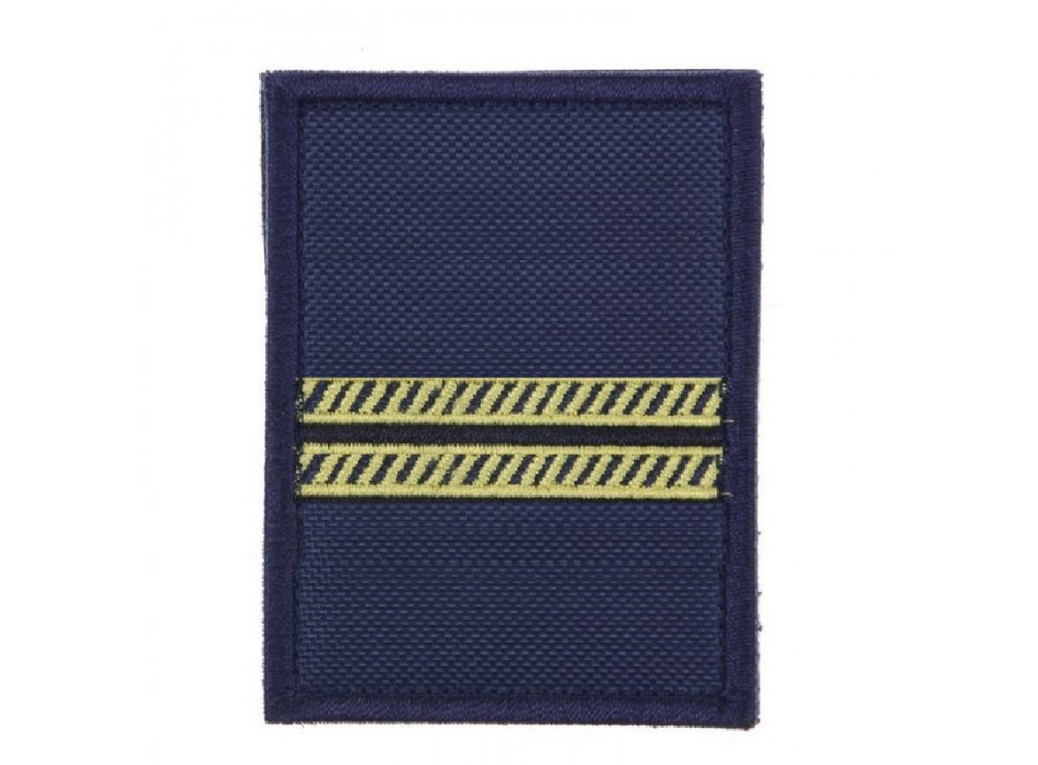 Capo di seconda classe grado velcro per polo base blu Marina militare capitaneria di Porto nocchiere Divisa Militare