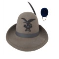 Cappello Alpino truppa completo di Penna Fregio Nappina Blu