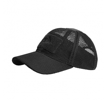 Cappello cappellino baseball Helikon Tex trasforato nero Divisa Militare