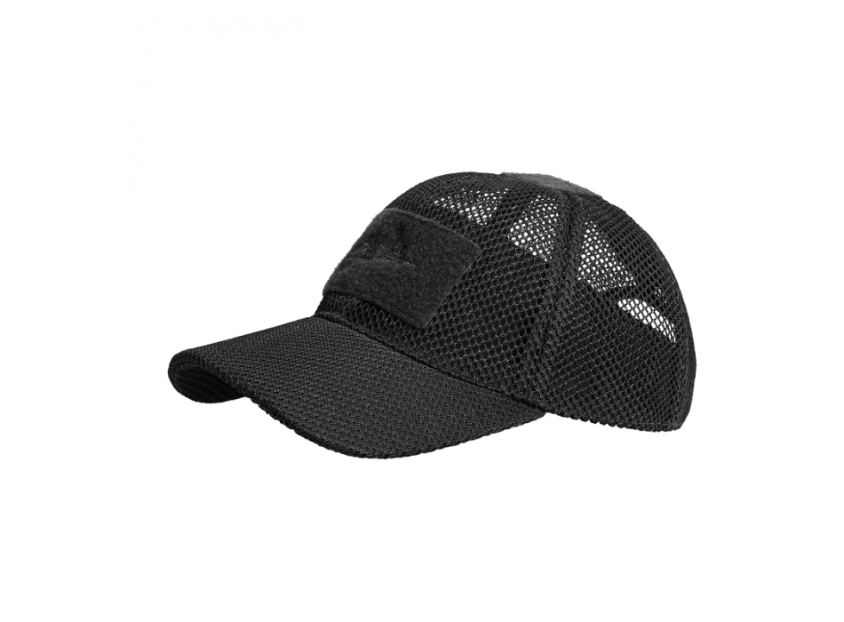 Cappello cappellino baseball Helikon Tex trasforato nero Divisa Militare