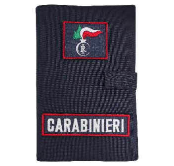 Carabinieri block notes taccuino di tessuto con patch Divisa Militare