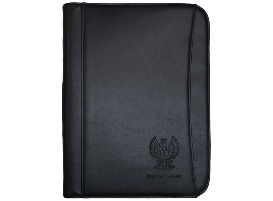 Cartella Polizia di Stato portadocumenti in pelle con calcolatrice Divisa Militare