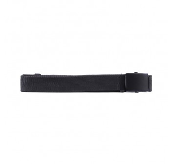 Cintura tipo in tessuto canapa con fibbia nera cm 3 colore nero Divisa Militare