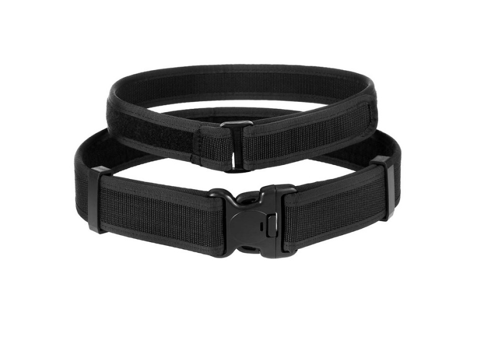 Cinturone cordura nero con sottocintura Divisa Militare