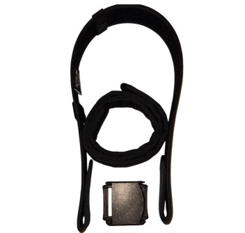 Cinturone nero cordura interno polimero Tactical Line – Sistema Rigido Professionale con fibbia sportellino Divisa Militare