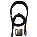 Cinturone nero cordura interno polimero Tactical Line – Sistema Rigido Professionale con fibbia sportellino