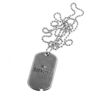 Collana piastrina militare Esercito Divisa Militare