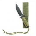 Coltello combact+custodia nylon verde