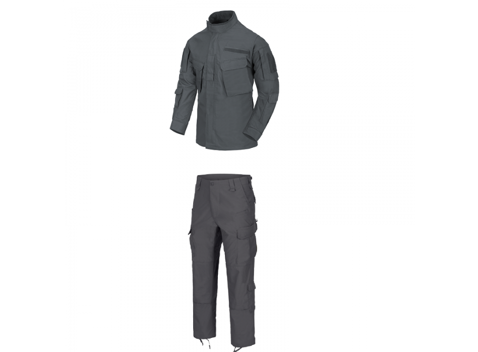 Completo giacca e pantaloni divisa da op Vigilanza ripstop CPU colore grigio Divisa Militare