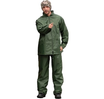 Completo impermeabile da pioggia giacca e pantalone Divisa Militare