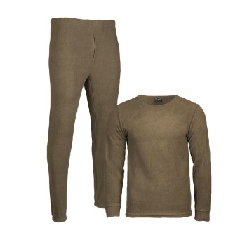 Completo intimo termico girocollo pantaloni pile Divisa Militare