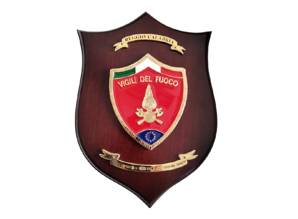 Crest Vigili del Fuoco VV personalizzato con regione Divisa Militare