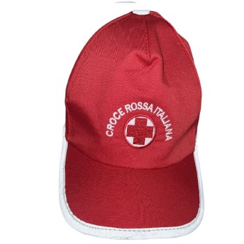 CRI croce rossa italiana cappello cappellino baseball Divisa Militare