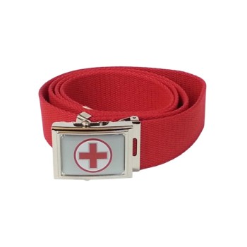 CRI croce rossa italiana cintura in canapa rossa Divisa Militare