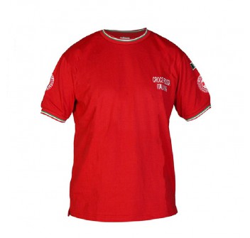 CRI croce rossa italiana t-shirt maglietta maniche corte ricamata Divisa Militare