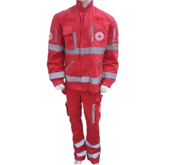 CRI divisa Croce Rossa tecnica elastica giacca sahariana e pantaloni  Divisa Militare