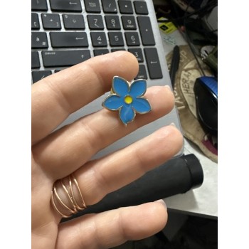 Distintivo Metallo Caduti per la Patria spilla militari Non Ti Scordar di Me Myosotis – Omaggio ai Caduti per la Patria Divisa Militare