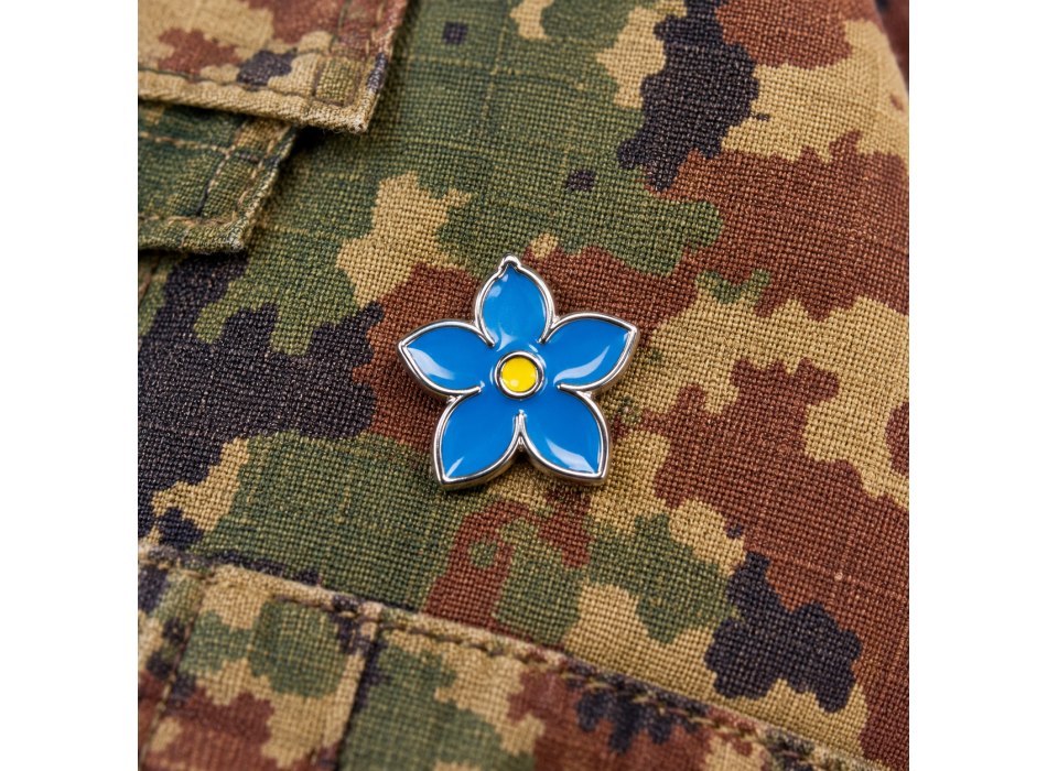 Distintivo Metallo Caduti per la Patria spilla militari Non Ti Scordar di Me Myosotis – Omaggio ai Caduti per la Patria Divisa Militare