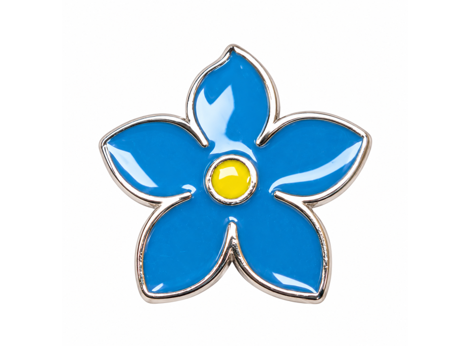 Distintivo Metallo Caduti per la Patria spilla militari Non Ti Scordar di Me Myosotis – Omaggio ai Caduti per la Patria Divisa Militare