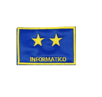 Distintivo qualifica Vigili del Fuoco VVF Informatico due stella Divisa Militare