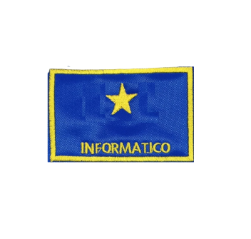 Distintivo qualifica Vigili del Fuoco VVF Informatico una stella Divisa Militare