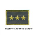 Distintivo qualifica Vigili del Fuoco VVF Vigile Del Fuoco ispettore antincendi esperto grado