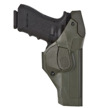 Fondina dch8 polimero verde sistema rotativo 3 Divisa Militare