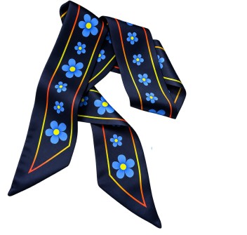 Foulard Commemorativo Myosotis Non Ti Scordar di Me – Caduti per la Patria – 100 x 5 cm Divisa Militare