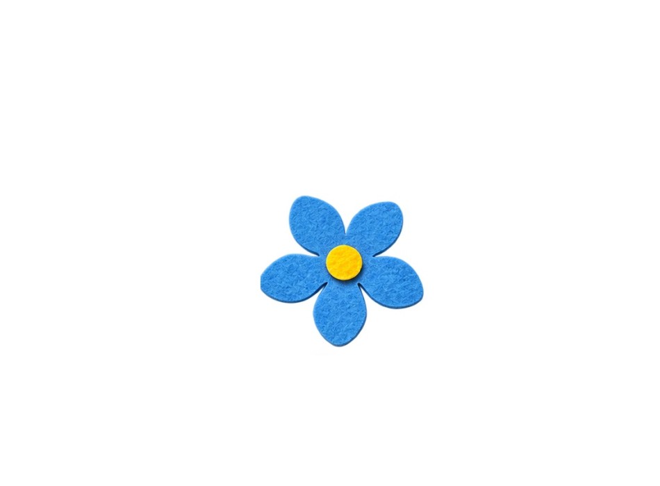 Foulard + Spilla pannolenci civile Commemorativo Myosotis Non Ti Scordar di Me – Caduti per la Patria – 100 x 5 cm Divisa Militare