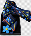 Foulard + Spilla pannolenci civile Commemorativo Myosotis Non Ti Scordar di Me – Caduti per la Patria – 100 x 5 cm