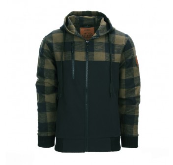 Giacca softshell lumbershell impermeabile per outdoor verde od Divisa Militare