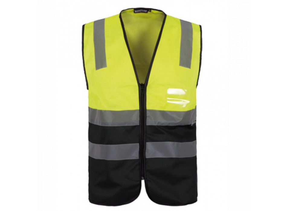 Gilet giallo blu alta vibilita protezione civile