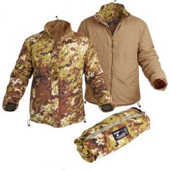 Giubbotto reversibile e comprimibile vegetato/coyote - spedizione gratis - Divisa Militare