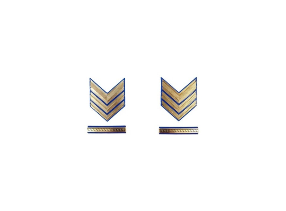 Gradi in metallo Sergente Maggiore Capo Aviotruppe Esercito Divisa Militare