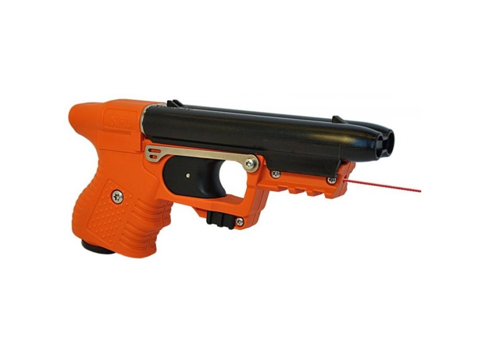 jpx2 pistola piexon con laser  oc peperoncino con 2 colpi inclusi. Ricaricabile Divisa Militare