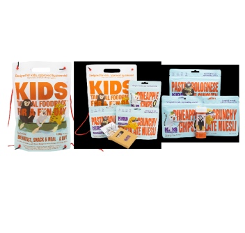 Kit alimentare un giorno bambini combo river tactical foodpack Divisa Militare