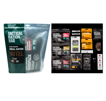 Kit alimentare un giorno hotel 747 grammi tactical foodpack Divisa Militare