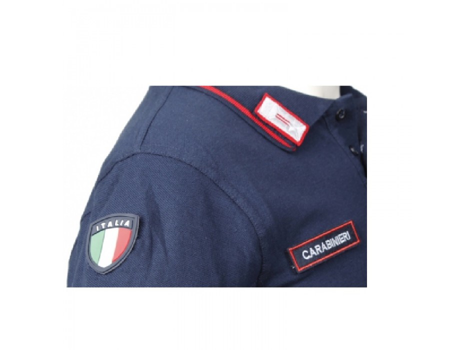 Kit per polo alamari, scudetto, scritta Carabinieri Divisa Militare