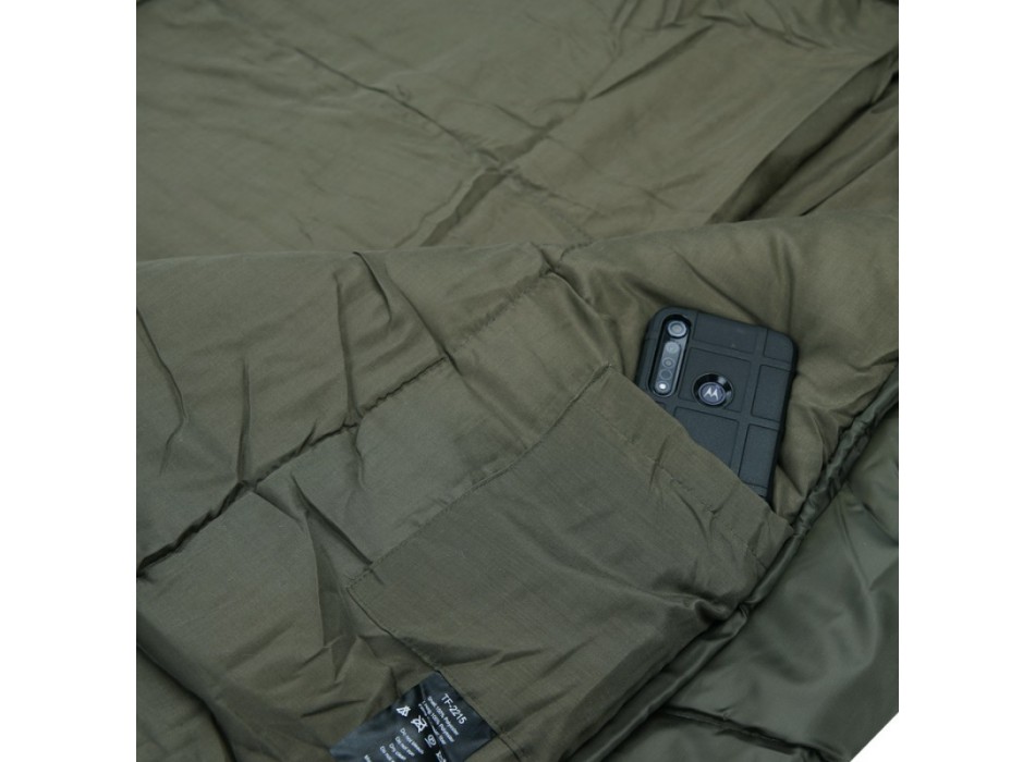 Kit sacco a pelo zero 0 gradi+fodera impermeabile raincover+lenzuolo tf-2215 Divisa Militare