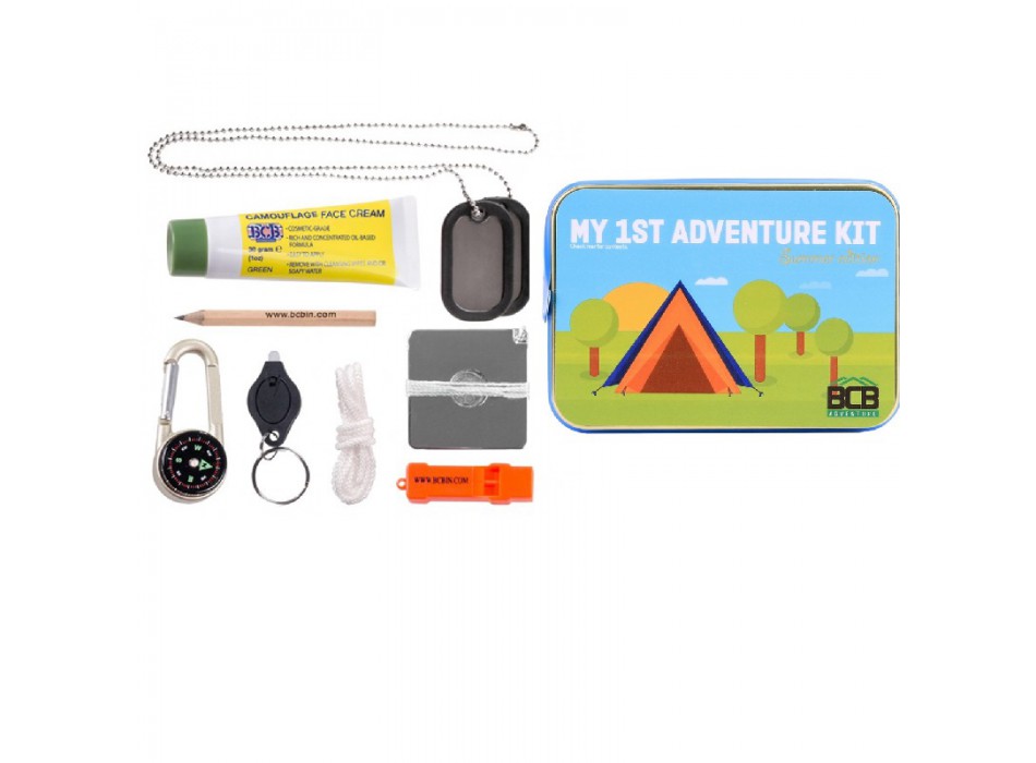 Kit sopravvivenza bushcraft per bambini/la mia prima avventura Divisa Militare