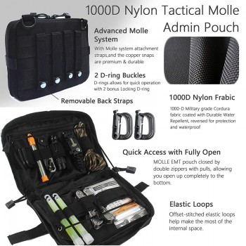 Kit sopravvivenza e primo soccorso 101 pezzi con borsello Divisa Militare