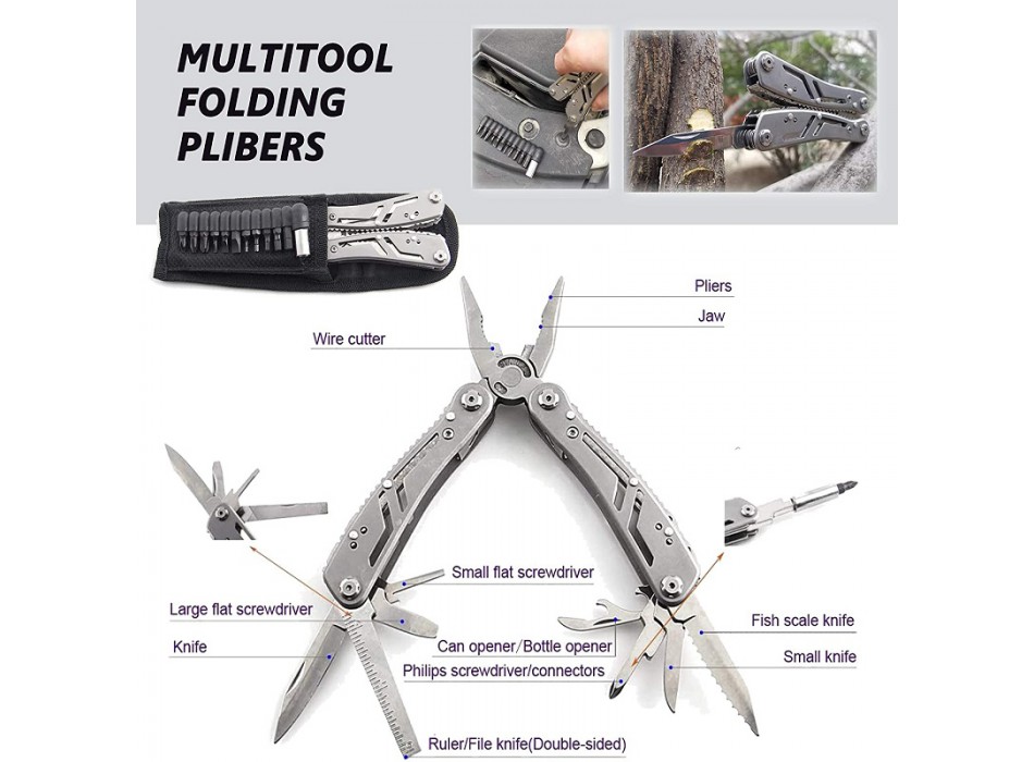 Kit sopravvivenza e primo soccorso 101 pezzi con borsello Divisa Militare