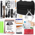 Kit sopravvivenza e primo soccorso con tourniquet 102 pezzi borsa tattica