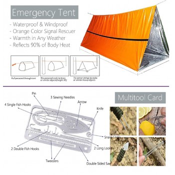 Kit sopravvivenza e primo soccorso con tourniquet 102 pezzi borsa tattica Divisa Militare