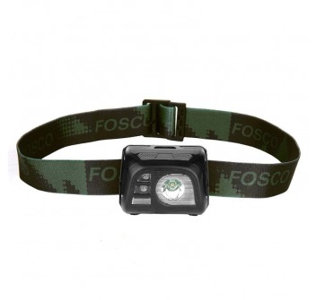 Lampada/torcia da testa 140 lumens nera Fosco Divisa Militare