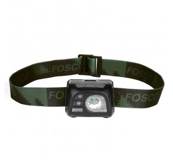 Lampada/torcia da testa 140 lumens nera Fosco Divisa Militare