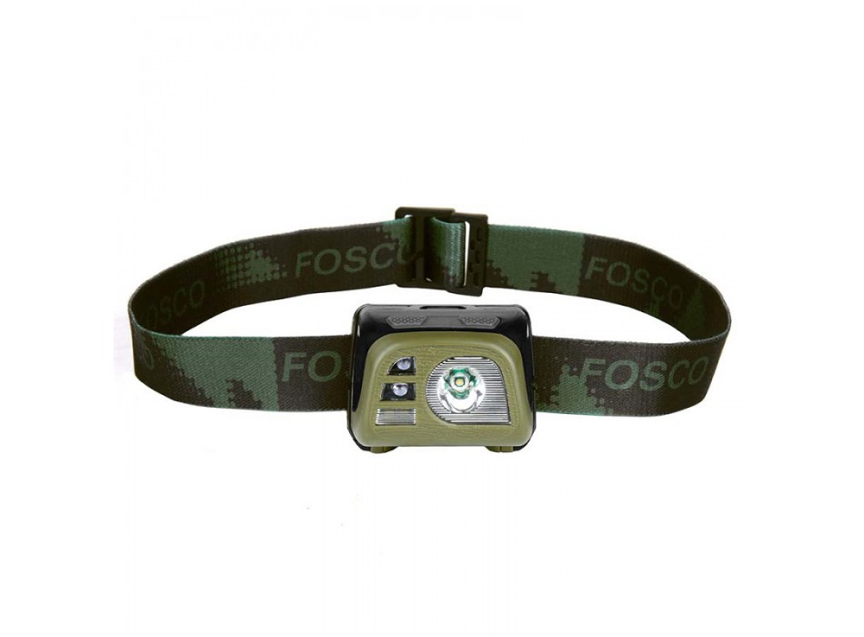 Lampada/torcia da testa led 140 lumens verde Fosco Divisa Militare