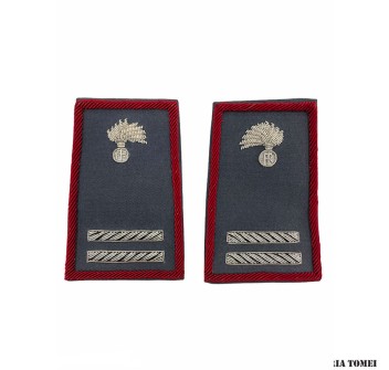 Maresciallo ordinario carabinieri gradi tubolari estivi ricamati canottiglia Divisa Militare