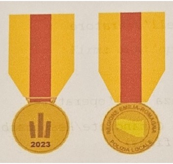 Medaglia Alluviune Emilia Romagna 2023 Polizia Locale Divisa Militare